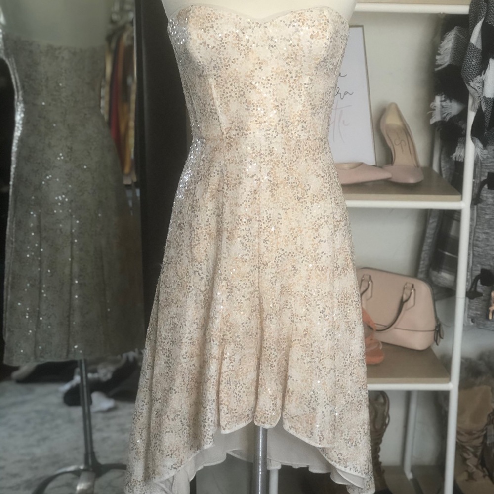 BCBC Sequin high low dress. NWT. Never worn.